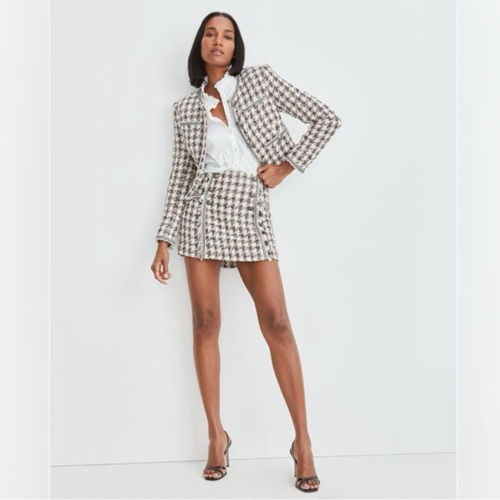 Veronica Beard Starck Tweed Mini Skirt Size 2
